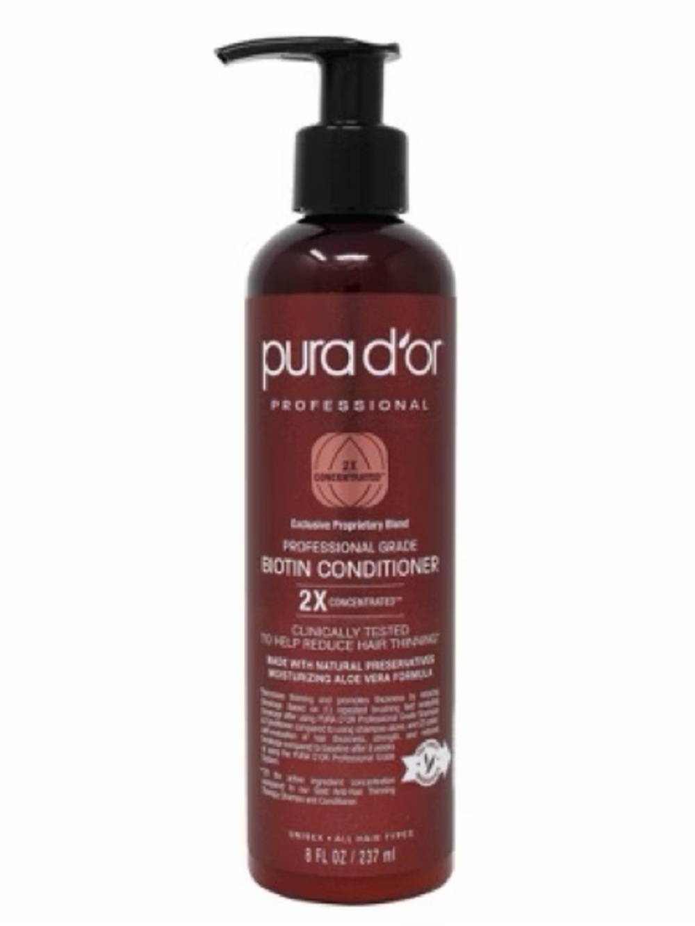 Pura d'or Professional Grade Biotin
Conditioner - 8 fl oz